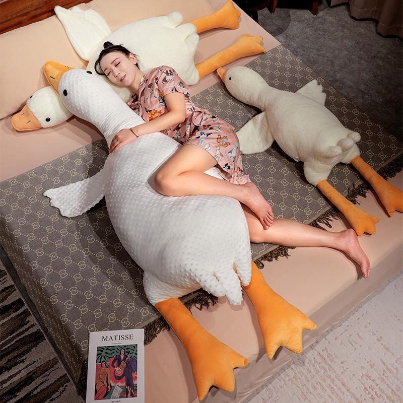 Plush Big White Goose Sleeping Pillow - Duck Toy Doll Birthday Gift