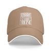 Vintage 1974 Lustig 1974 Geburtstag Lässig Baseballkappe Sommer Trucker-Hut Outdoor-Sport Hip-Hop-Hüte Herren Klassische Baseballkappen
