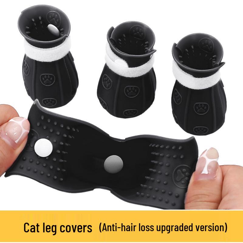 

Силиконовый чехол для лап для купания и груминга кошек: Обувь устойчивая к царапинам, устойчивая к укусам, не линяющая, водостойкая