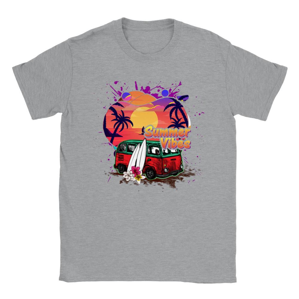 Summer Vibes - Clasisc Surfin  Bus - Classic Unisex Crewneck T-shirt Unisex T-Shirt S