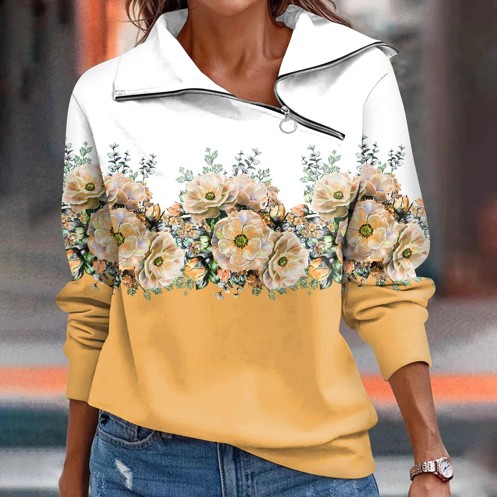 

Женская осенне-зимняя футболка, модный свободный женский пуловер, спортивные топы, повседневный топ с V-образным вырезом и длинным рукавом XXXL оранжевый