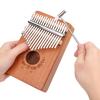 Kalimba Thumb Piano Mahogany Small Portable 17 Key for Beginner Music Instrument LTK17S(Natural )