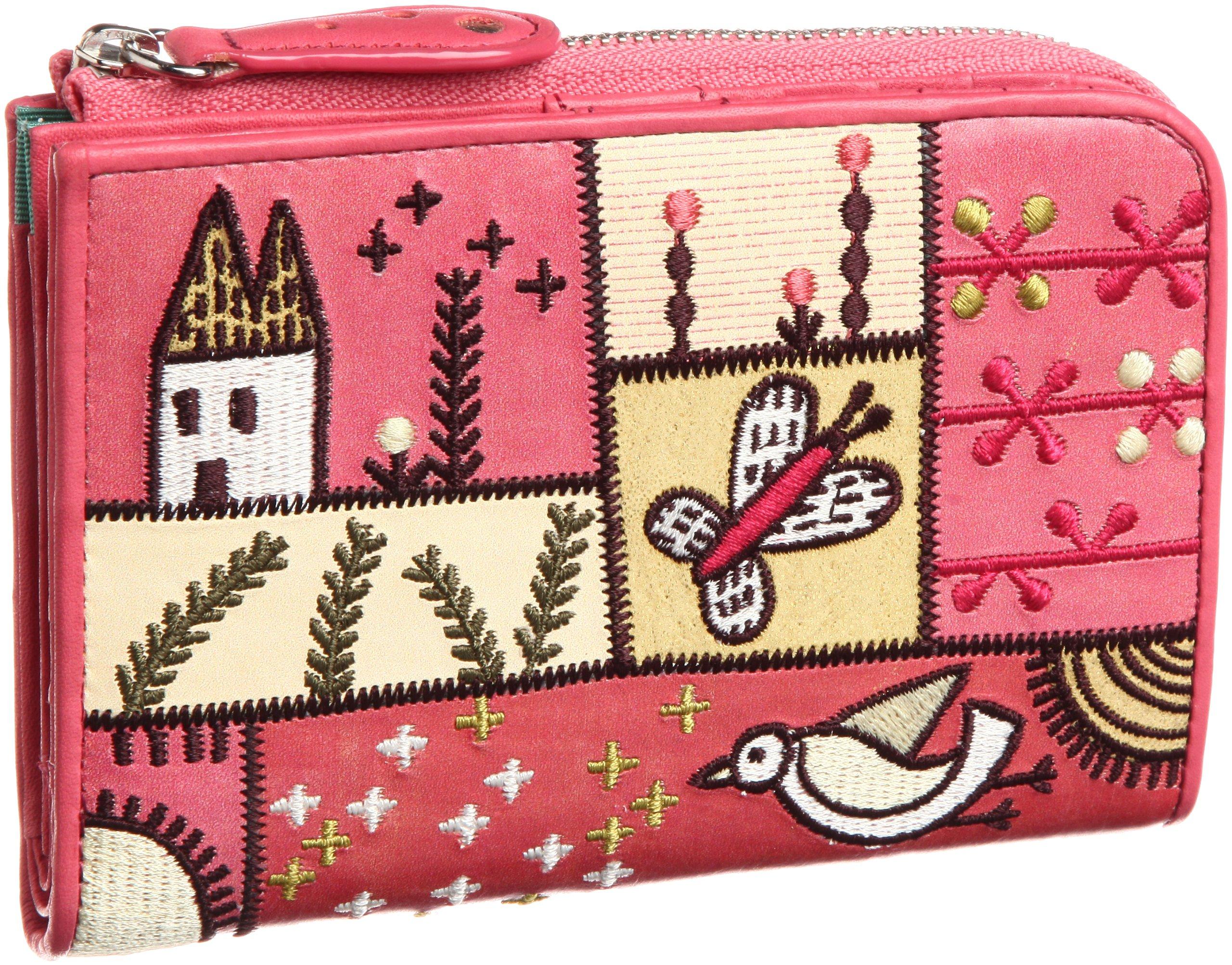 

Jocomomola Campo Средний складной кошелек-гармошка на молнии L-образной формы, 5388000, Размер 32 (розовый)