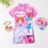 Girls' Summer One-Piece Swimsuit - Professional Hot Spring Swimwear for Kids