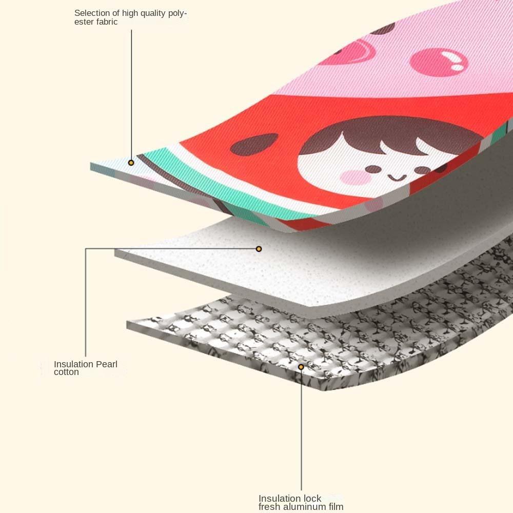 Aluminum Film Thermal Insulation Bag Thickened Picnic Box Pouch Handheld Insulated Bag Travel