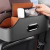 Car Seat Back Storage Box Multifunctional Tissue Box with Storage Car Accessories Decoration - Hooks, Case, (Black)