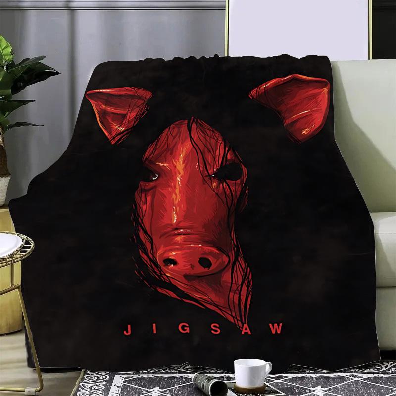 Saw X Horror Thriller Movie Printed Blanket Picnic Blankets Warm Blanket Soft and Comfortable Blanket Home Travel Birthday Gift
