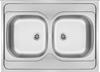 Steel Sink 2-Bowl - Drop-in Decorative Steel Zm6 320N