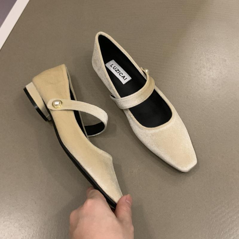 Fashion 2025 Spring Women Mary Jane Shoes Fashion Shallow Shoes Concise Soft Sole Dress Ballerina Shoes
