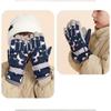 Children Skiing Gloves with Thermal Fleece Water Prevent Cartoon Gloves for Snowboarding Mountain Climbing Cold Weather