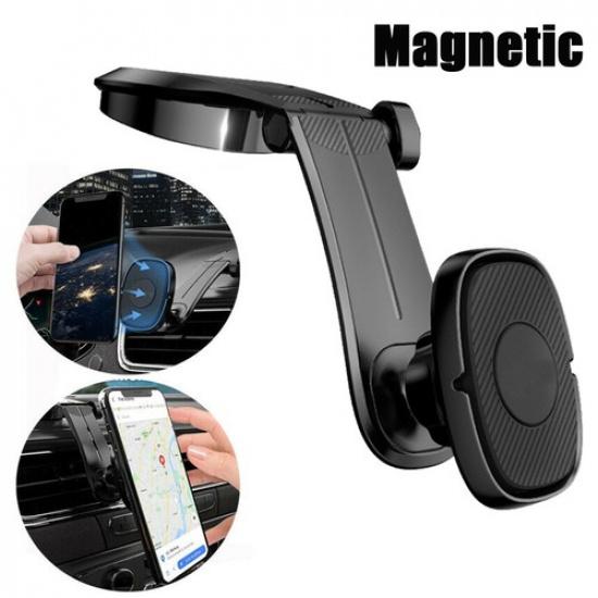 Magnetic Phone Holder Car Interior Accessories Dashboard Mount Stand Black