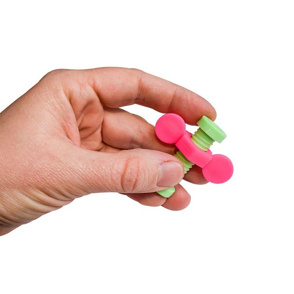 4pcs/set Anxiety Relief Sensory Rotating Screw Colorful Push Fidget Pencil Toppers  Fidget Toy