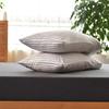 Pure Cotton Jersey Striped Bedding Set: Pillowcase, Duvet Cover, Fitted Sheet - Ideal for Dorms