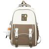 Schoolbag New Student School Bag Girls Anti-splashing Backpack Premium Contrast Color Nylon Middle School Student Backpack
