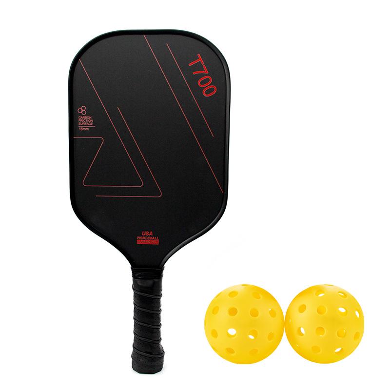 T700 Matte Carbon Fiber 16mm Pickleball Paddle - Lightweight, Professional Competition Style