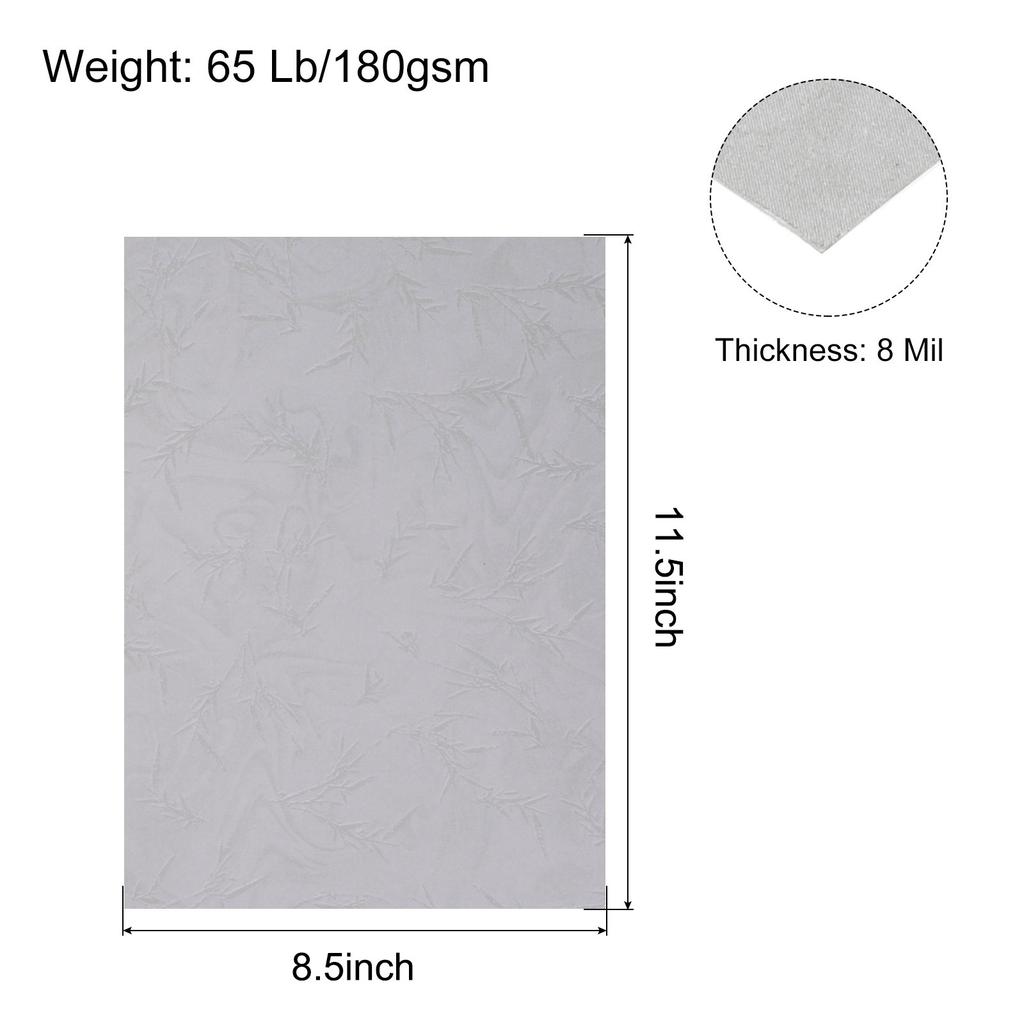 50/100pcs A4 Presentation Binding Covers Letter Size Leather Textured Grain Paper Un-Punched for Business Reports 8-1/2 x 11.5"