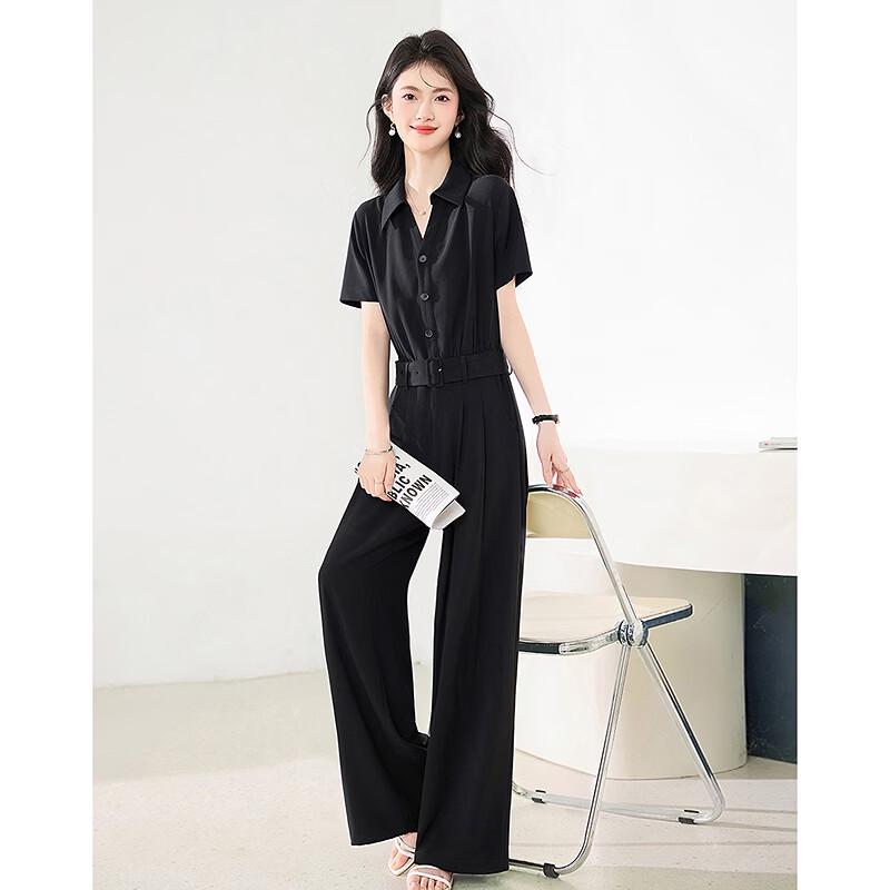 Fleeting Time Elegant Women's High-Waist Jumpsuit