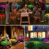 LED Solar Jellyfish Garden Lights Outdoor Waterproof Christmas Ornaments Yard Balcony Lawn Decoration Solar Powered Flowers Lamp