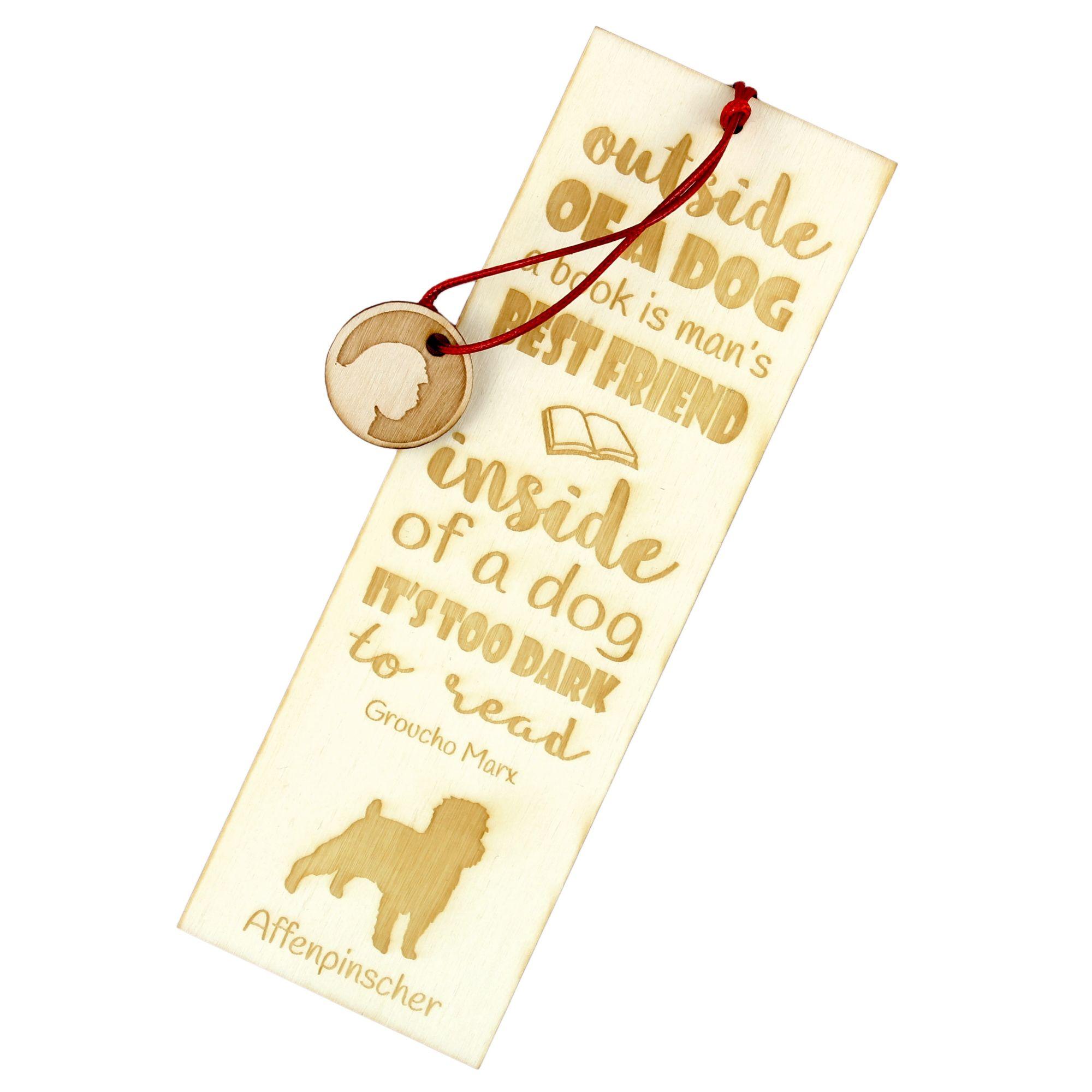 

Affenpinscher, Affen, Affie - dog bookmark, personalized bookmark, gift for bookworm from Art-Dog brand