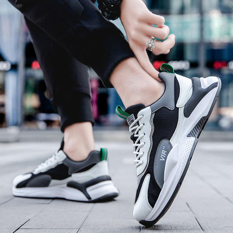 Herbsttrend Herrenschuhe Atmungsaktive Mesh-Sneakers All-Match Rutschfeste Herren Casual Old Fashion Schuhe