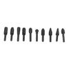 10PCS Black Rotary Burr Set Compact Engraving Tool Multifunctional Grinding Head