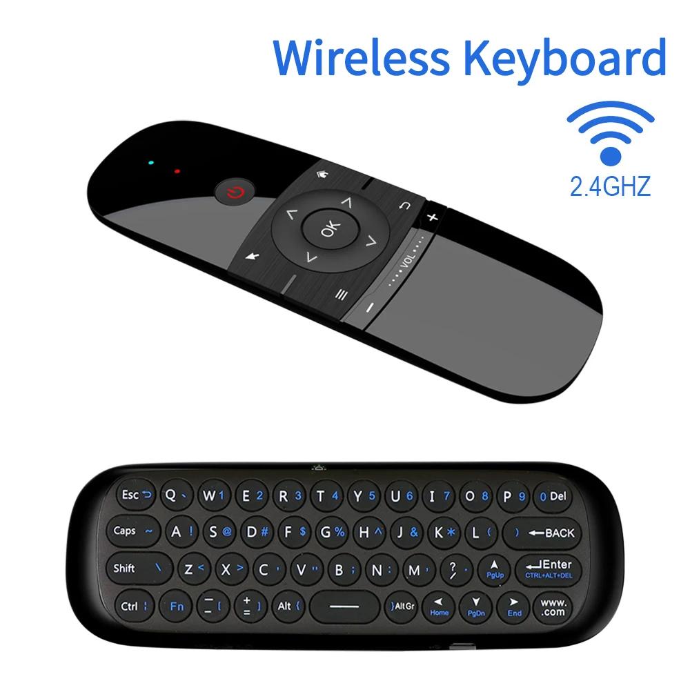 W1 MINI 2.4G Remote Control Wireless Keyboard 6-Axis Motion Sense Air Mouse IR Learning for Smart TV Android TV BOX PC
