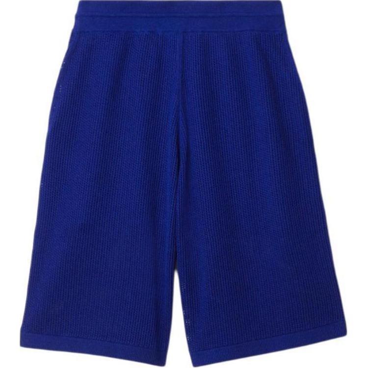 Burberry Silk Cotton Mesh Shorts Casual Shorts Men's Blue 80811781