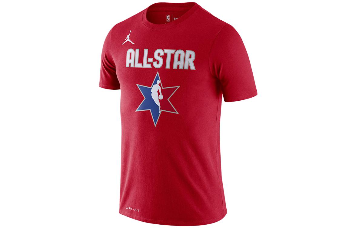 Nike T Shirts Men s Red Crew Neck Moderate Straight Fit BV9193-659 S