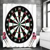 Dartboard Shower Curtain, Bathroom Decorative Shower Curtain, Waterproof Shower Curtain With Hooks