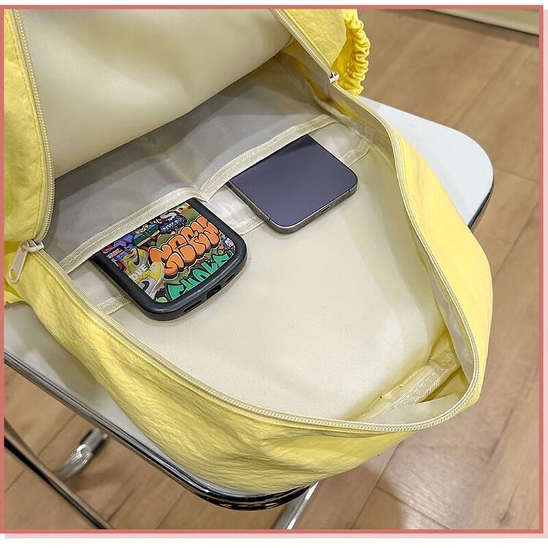 KaLuoge Pure Color Large Student Backpack