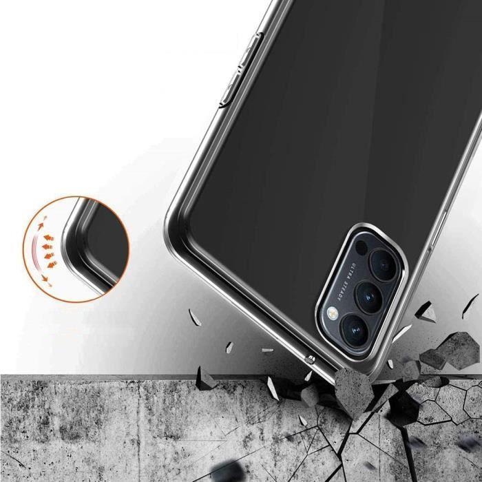 Coque - PHONILLICO - Oppo Reno 4 - Silicone Gel TPU - Transparent - Ultra Mince