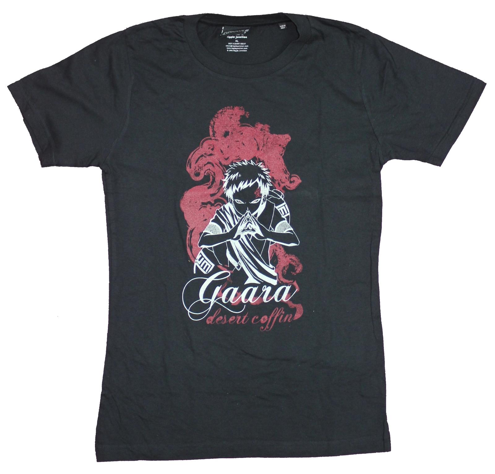 Naruto Shippuden Girls Juniors T-shirt Gaara Desert Coffins Style Image XXL