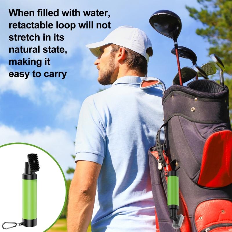 Durability Plastic Golf Club Cleaner Brush Compacts Golf Cleaning Scrubber for Effective Training Gear Maintenance