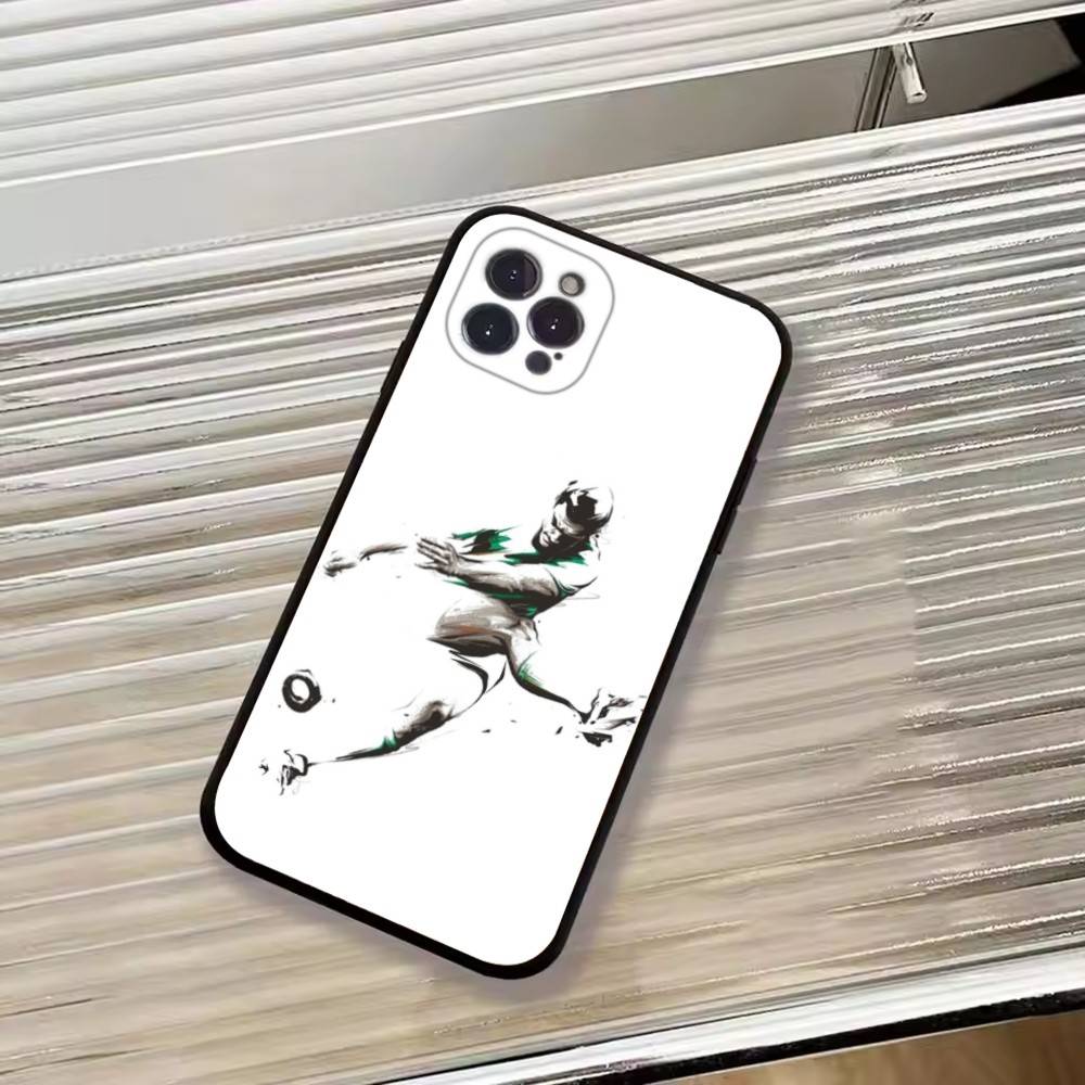 Abstract figure Soccer Support Phone Case For iPhone 17, 16,15,14,13,12,11 Plus,Pro Max, Others Soft Black Cover