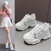 Mesh Breathable Thick-soled Dad Shoes Women's 2025 New Spring and Summer Height Increase Internet Celebrities Show Feet Small Leisure Sports Women's S