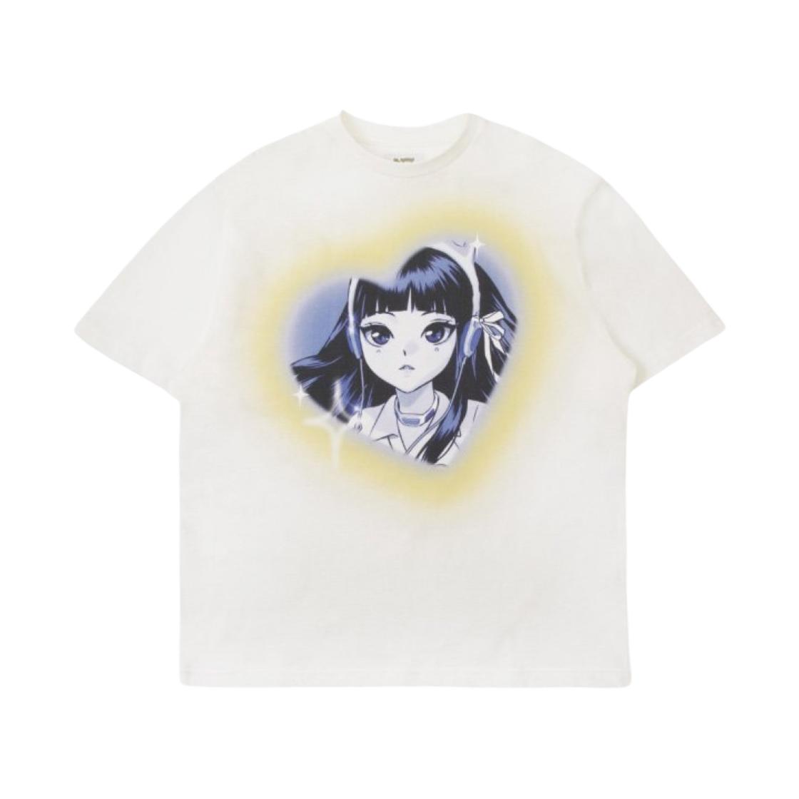 NewJeans Get Up Short Sleeve T-Shirt Haerin White ONE SIZE