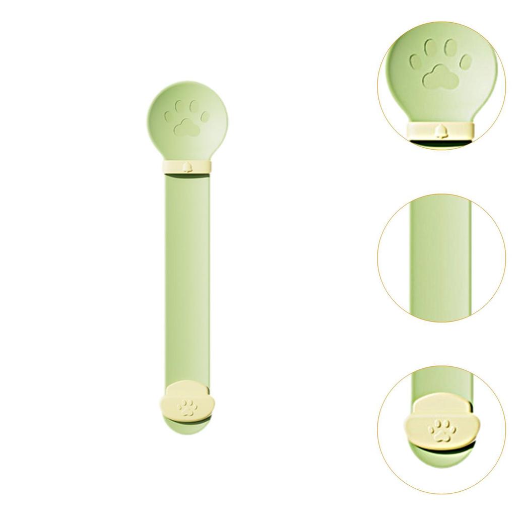 Cat Strip Squeeze Spoon Paw Shape Portable Lickable Cat Treats Spoon Multi Use Pet Food Spoon for Cat Kitten Puppy Wet Food