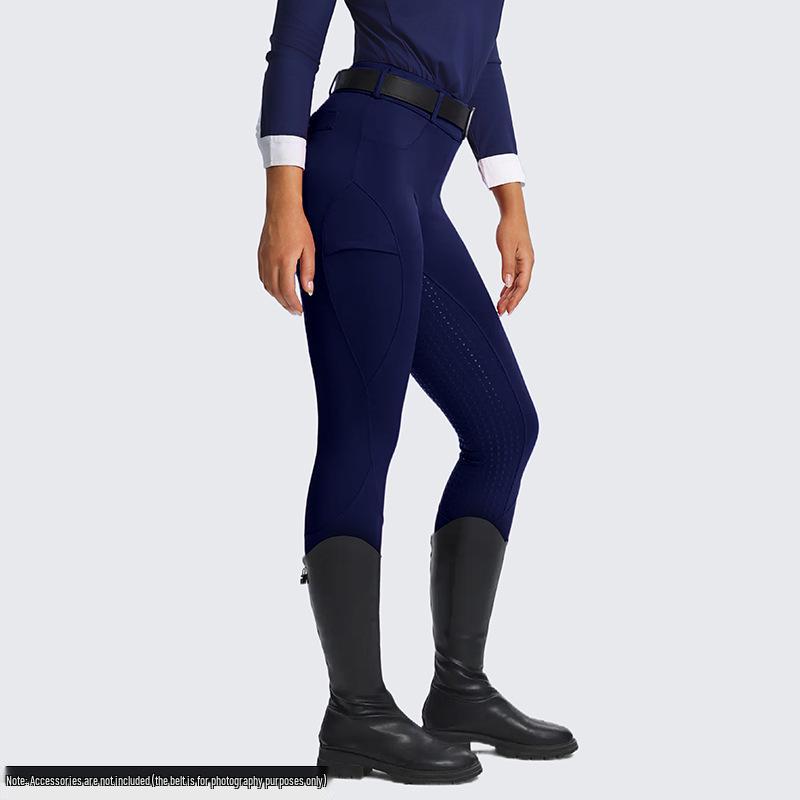 Unisex Non-Slip Silicone Full Seat Equestrian Breeches for Professional Horse Riding