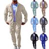 Men's Solid Color Fashion Casual Bundle Lightweight Men's Casual Jacket Suit