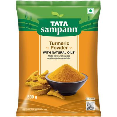 TATA Sampann Turmeric Haldi Powder With Natural Oils For Cooking 500 G Pure Spice