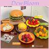 Hamburger Shaped Sandwich Plate Set With Colorful Design For Kids And Adults