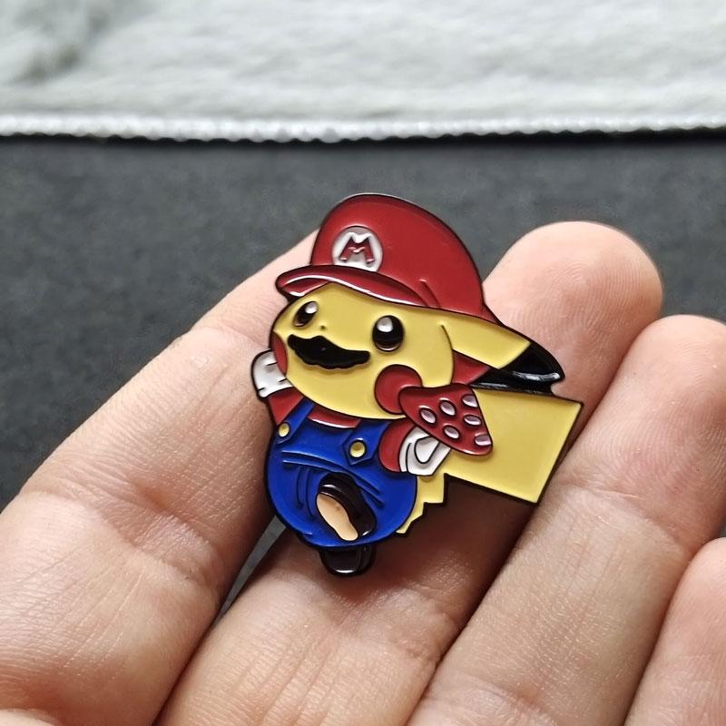Pikachu Enamel Pin Lapel Pins for Backpacks Brooches Iron Badges Fashion Brooch for Clothes Jewelry Gifts