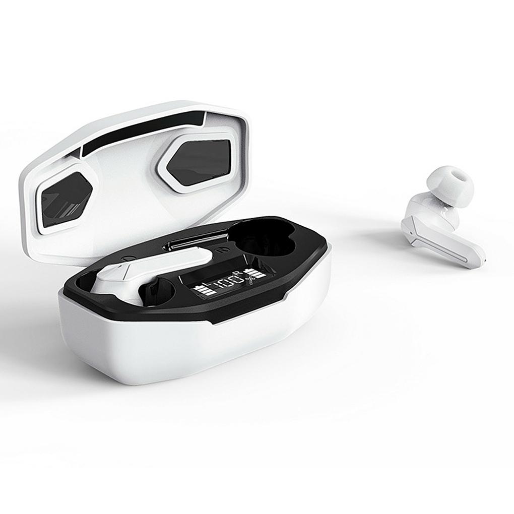 

Bluetooth-Compatible with Microphone Earphones Hands Free Phone Calls Built-In Wireless Noise Earbuds Gaming Display