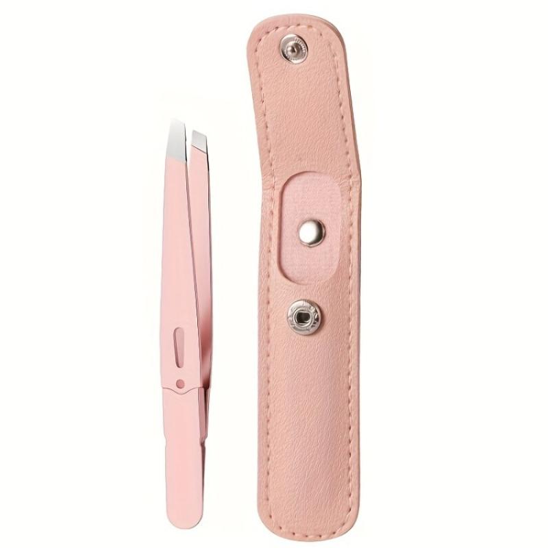 Precision Eyebrow Tweezers with Ultra-Thin Sharp Tips & Non-Slip Handle Stainless Steel Manual Hair Removal Tool for eyebrows