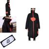 High-quality Naruto Akatsuki Uchiha Itachi Cosplay Costume Robe Cloak Ideal For Events