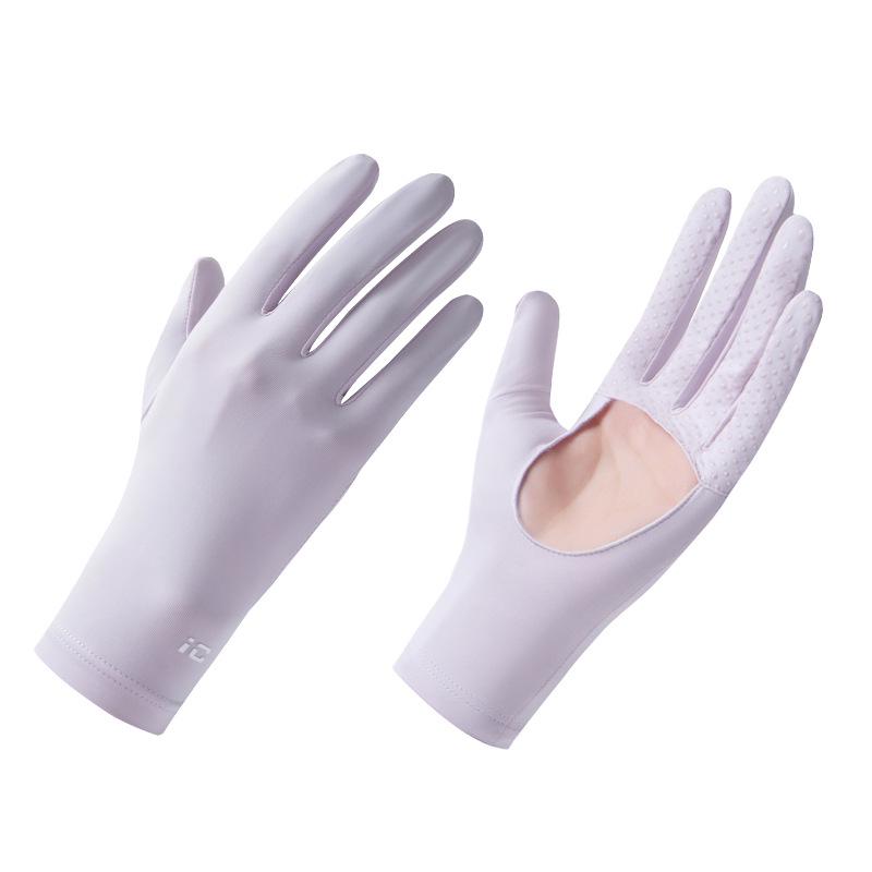 Women's Summer UV Protection Cycling Gloves - Breathable, Anti-Slip, Ice Silk, Thin Design