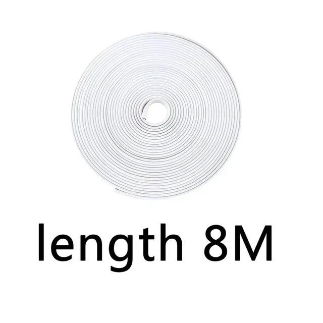8M Rim Blades Car Vehicle Wheel Rims Protectors with Tape Decor Strip Tire Guard Line Rubber Mounding Trim Car Stickers