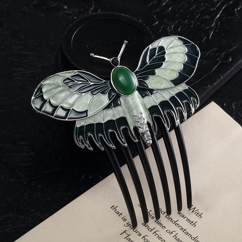 ZRM Fashion Vintage Titanic Butterfly Combs Charms Animals Hairpins Hair Combs Accessories Women Girlfriend Jewelry Gift