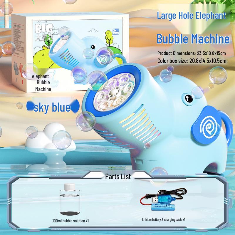 Little Yellow Duck Handheld Automatic Bubble Machine - Electric Light-Up Toy for Kids