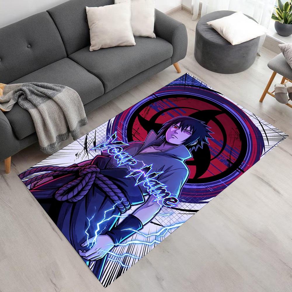 Naruto Character Customizable Name Area Rug Perfect for Dormitory Entryway Outdoor Hallway Antislip Carpet Office home decor Perfect Gift for Women/Me